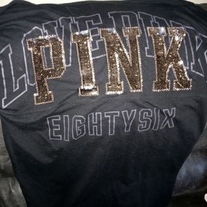 PINK long sleeve bling shirt